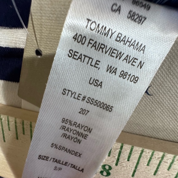 NWT Tommy Bahama Blue and White Sleeveless Maxi Dress - Picture 6 of 10